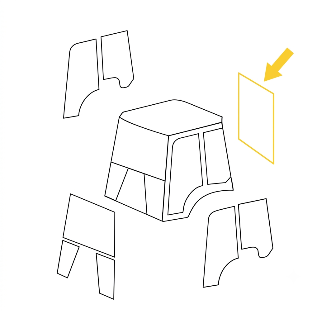 JCB TELEHANDLER BACKLIGHT (GREEN)