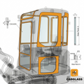 KUBOTA EXCAVATOR FRONT - UPPER (GREEN)